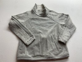 Prana Sweater Womens Small Gray Mock Neck Sherpa Long Sleeve - £22.17 GBP