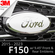 BocaDecals 2015-2023 Ford F150 Emblem Overlay Insert Decals WHITE (Set o... - $22.99