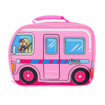 Barbie Van Shaped Thermos Insulated Lunch Box Pink - £19.64 GBP