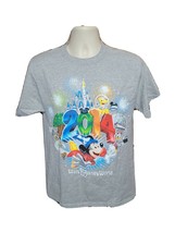 2014 Walt Disney World Mickey Mouse Donald Pluto Goofy Adult Medium Gray TShirt - £11.68 GBP
