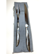 TWIN STAR Carving Knife + Fork Imperial Stainless USA Match Oneida Commu... - $162.04 CAD