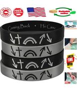 4-Pack Reversible Christian Bracelets - Unisex Inspirational Wristbands ... - $350.61 MXN
