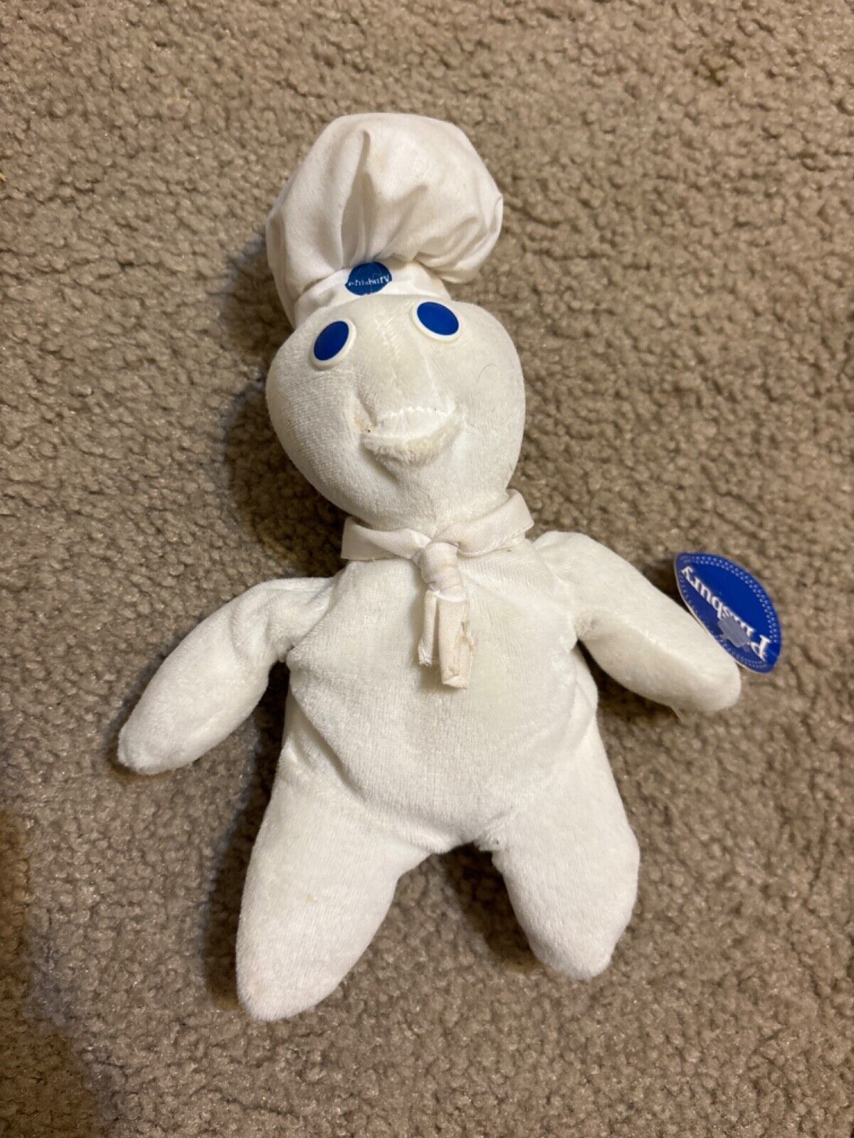 Pillsbury Doughboy 1997 Plush Stuffed Animal Toy Doll 6" w/ Tag - $8.59