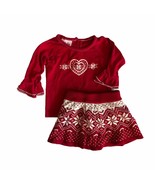 Little Lass Fair Isle Skirt Sweater Set Size 12 Months - £19.72 GBP