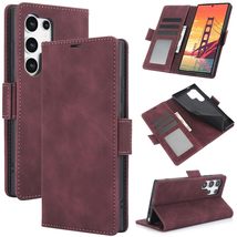 For Samsung Galaxy NOTE 20 (Color: DARK RED) Leather Wallet with Magneti... - $51.74