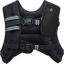 Zelus Weighted Vest 20LB with Reflective Stripe for Workout, Strength Black - €32,55 EUR
