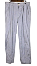 Ralph Lauren Pants 34 x 34 Mens Pinstripe Cotton Blue White Stripe Cotto... - £43.95 GBP