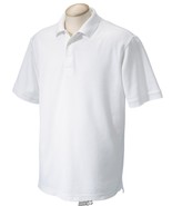 (3) Chestnut Hill Pima Men&#39;s Performance Polo WHITE X-LARGE Shirt XL Qua... - £35.65 GBP