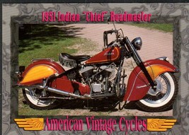 1951 Inian &quot;Chief&quot; Roadmaster #135 American Vintage Cycles Series 2 1993... - $1.97