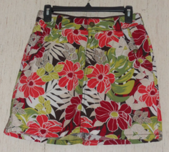 Excellent Womens Croft &amp; Barrow Stretch Bright Floral Print Skort Size 6 - £20.14 GBP