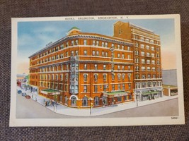 Vtg Linen Postcard Hotel Arlington, Binghamton, New York, NY - £3.98 GBP