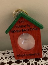 TJ Collections Dog House Photo Holder Ornament No My Name Is Bad Dog Naughty Dog - £9.48 GBP