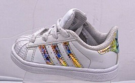 Adidas Shoes Kids Toddler Size 4k EH1084  Superstar Holographic Stripe Sneaker - £11.66 GBP
