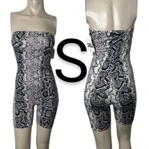 Grey Snakeskin Print Tube Romper~Size S - $27.12