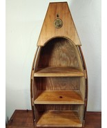 RARE Ducks Unlimited Wooden Canoe Boat 3-Tier Shelf Rustic Vintage Decor... - $1,569.55 MXN