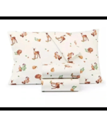 4PC Martha Stewart Collection 100% Cotton Flannel Woodland Queen Sheet Set - $159.99