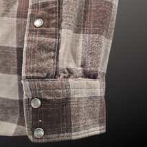 Vintage Pendleton Mens High Grade Brown Plaid 100% Virgin Wool Shirt Size Medium image 4