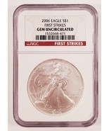2006 S $1 Silber American Eagle Ausgewählten Von NGC Wie Gem Handgehoben... - $122.50 CAD