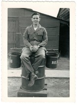 Snapshot of a U S Navy Sailor or Army Soldier 1954 Named Al, Pusan, Korea 4.5&quot; H - £6.76 GBP
