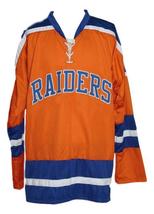 Any Name Number New York Raiders Retro Hockey Jersey New Orange Murray Any Size image 4