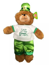 Sugar Loaf Luck of the Irish 2006 St Patrick&#39;s Day Bear Stuffed Animal Plush 17&quot; - £11.55 GBP