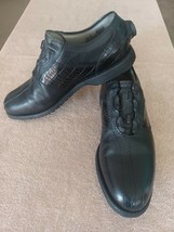 Tz Golf - Foot Joy Classics Tour Men&#39;s Leather / Croc Size 10 Golf Shoes #51397 - £130.51 GBP