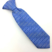 Anonymous Tie Clip-on Clipon Blue Silver Necktie Boy Child Infant I16-243 New - £12.65 GBP
