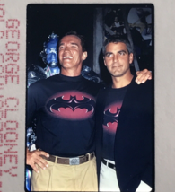 1997 George Clooney Arnold Schwarzenegger BATMAN Celebrity Transparency Slide - £10.93 GBP