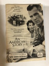 An American Story Vintage Tv Guide Print Ad Brad Johnson Kathleen Quinlan TPA25 - £4.64 GBP