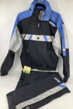 Vintage Spyder Ski Snowboard Suit Men&#39;s Medium 2-Piece Blue Gray Black EUC - £193.18 GBP