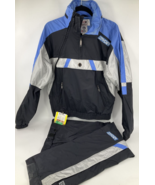 Vintage Spyder Ski Snowboard Suit Men&#39;s Medium 2-Piece Blue Gray Black EUC - £193.88 GBP