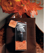 1 Autumn Fall Leaf Wedding Design Wine Bottle Stopper Favor Reception Drink Gift - $6.58