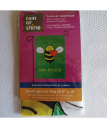 Rain or Shine Small Garden Flag 12.5”x18” BUMBLE BEE - BEE HAPPY - $131.94 MXN