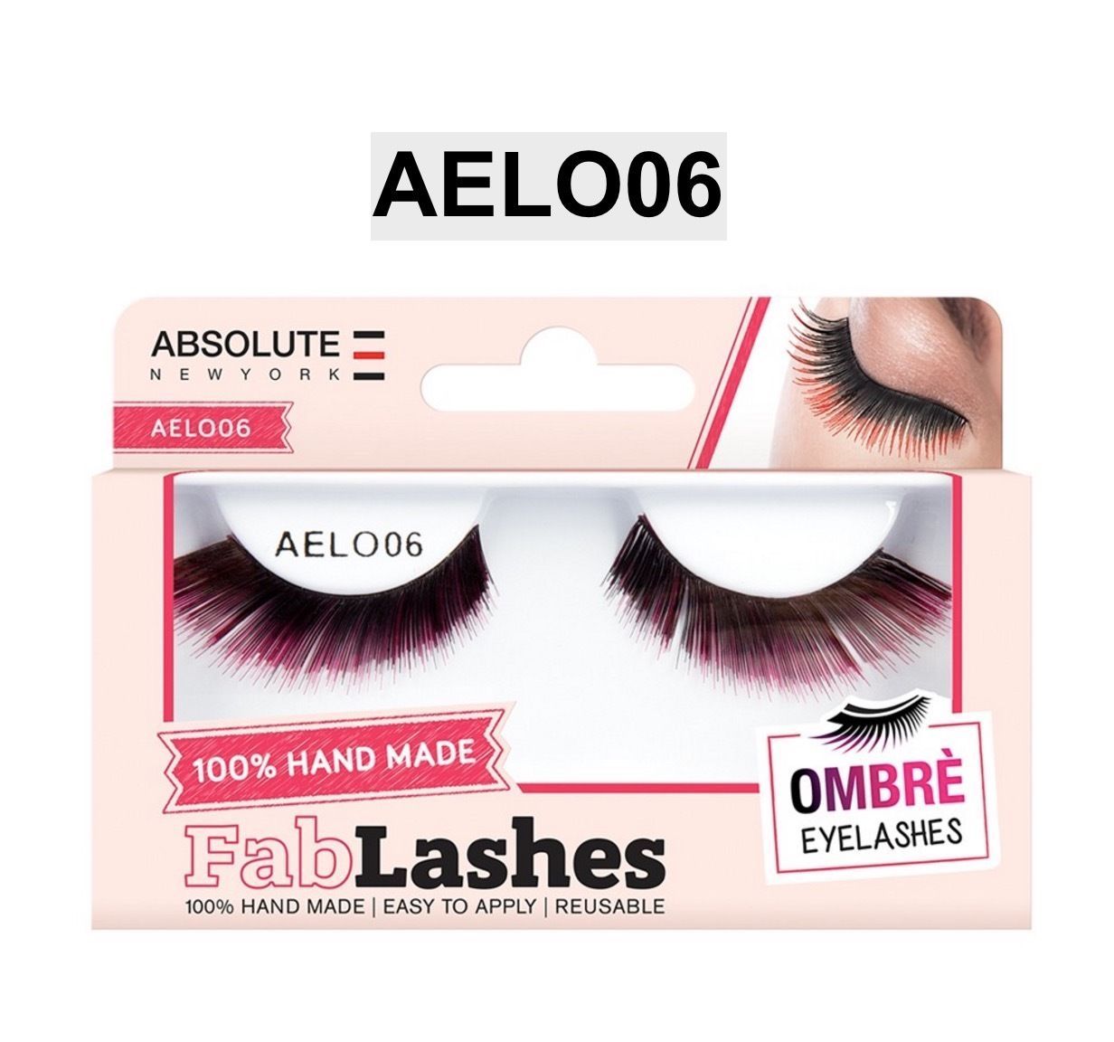 ABSOLUTE NEW YORK 100% HAND MADE FAB LASHES OMBRE EYELASHES AELO06 - $1.99