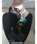 3 Piece Resin and Bead Set, 2 x pairs Earrings , 1 x  Key Chain (83) - $17.82 CAD