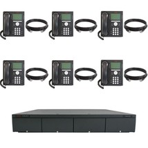 Avaya IP500 Phone System Control Unit w/ 6 Avaya 9508 Phones 1 X DS Stat... - $752.35