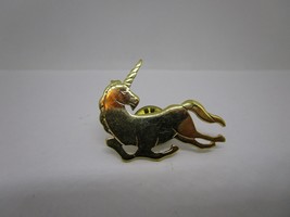 Vintage Unicorn Mythical Horse Gold Tone Metal Pin Tie Tacks Avon Jewelry - £9.47 GBP