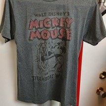 Official Disney Parks Mickey Mouse Steamboat Willy Small Men&#39;s T-Shirt - £14.74 GBP