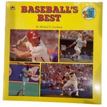 Baseball&#39;s Best Paperback Book 1989 Goodman A Golden Look-Look Book VINTAGE - £3.10 GBP