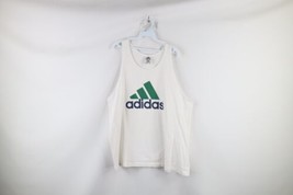 Vtg 90s Adidas Mens XL Distressed Spell Out Tank Top T-Shirt White Cotton USA - £31.15 GBP