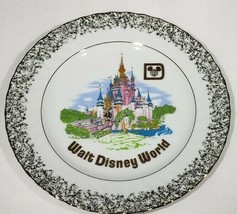 Walt Disney World VINTAGE Souvenir 7.5&quot; PLATE Cinderella Castle WDW Japan - £10.14 GBP