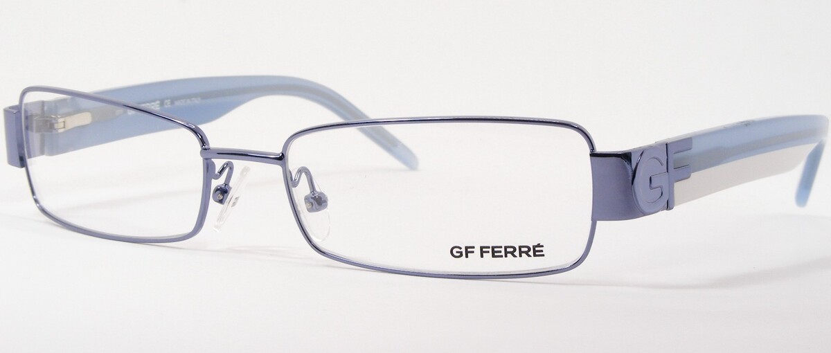 GF FERRE FF12704 Metálico Blue-Lavender / Blanco Raro Gafas 52-16-130 ( ... - $92.74 CAD