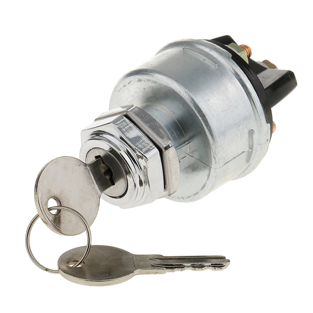 Replacement Universal 12V Ignition Switch Lock Cylinder OFF ON Start 3 Positio - £15.41 GBP