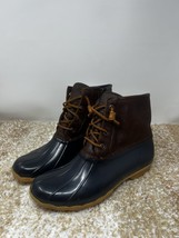 Sperry Top-Sider STS91175 Navy Blue/Brown Saltwater Duck Boots Women&#39;s S... - $743.25 MXN
