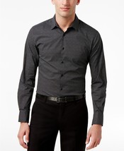 INC Men&#39;s Slim Fit Stretch Shirt , Color: Deep Black , Size: 2XL - £19.37 GBP