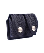 New HKS 203 Speedloader Case Medium Basketweave B/W  Black - $301.12 MXN