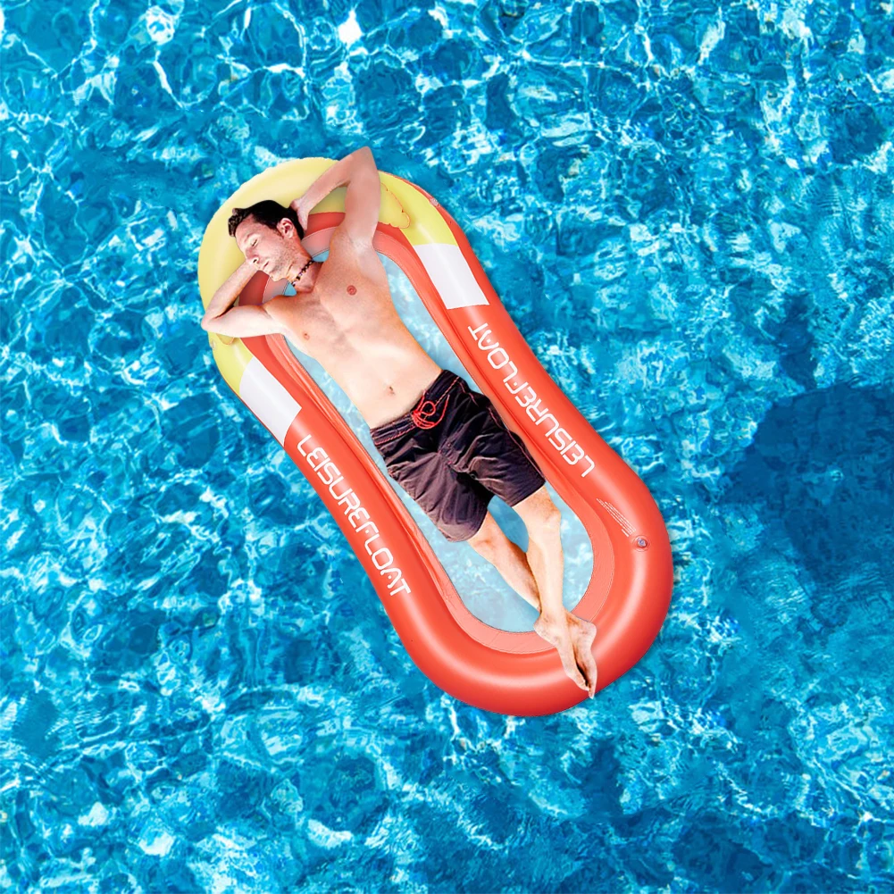 1.5m Inflatable Floating Row Large Size Swimming Air Mattress with Inflation - £16.95 GBP+