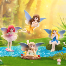 Small Fairy Figurines, Miniature Fairy Garden Accessories for Fairy Garden, Birt - £16.51 GBP