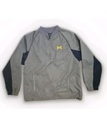 Michigan Wolverine Champion Quarter Zip Jacket Mens L Lined Windbreaker ... - €30,05 EUR