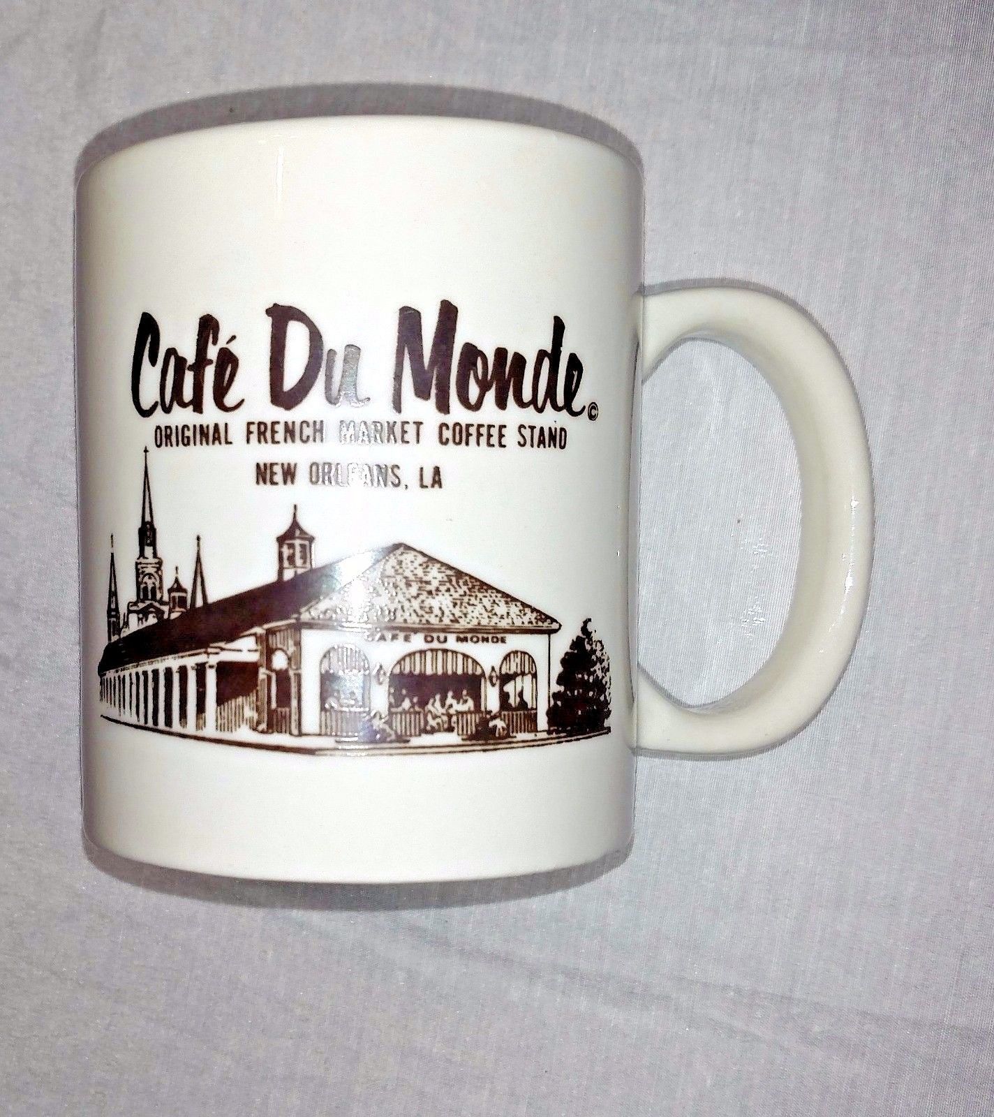 Primary image for CAFE DU MONDE New Orleans French Market Coffee Mug Tea Beignets SOUVENIR CUP